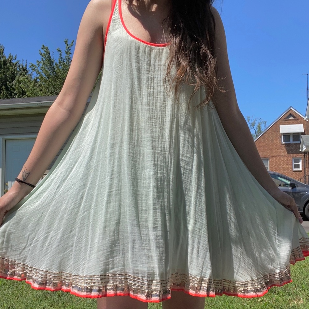 Mint Free People Mini Dress